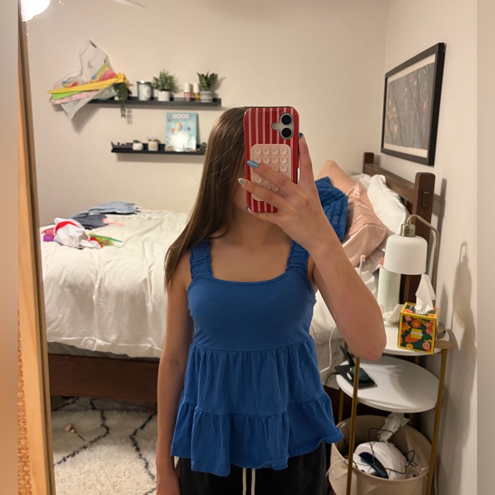 Blue tank top from altered state!